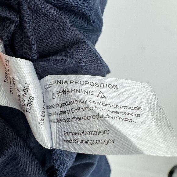 Hyacinth House Floral Ruffle Neck Norah Mini Dress Navy Blue Size Medium - Picture 7 of 7